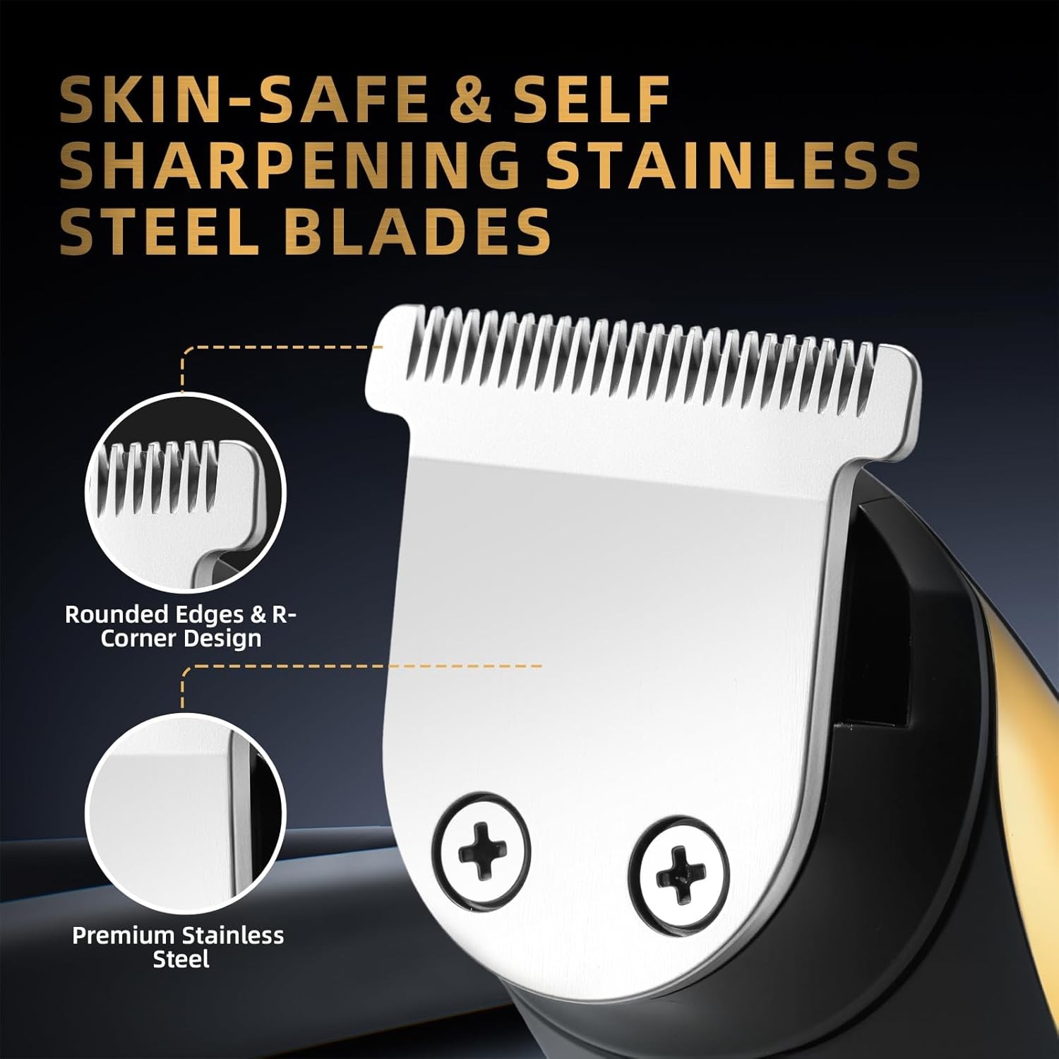 Beard Trimmer for Men, Rechargeable Men’s Hair Trimmer for Mustache, Electric Ra