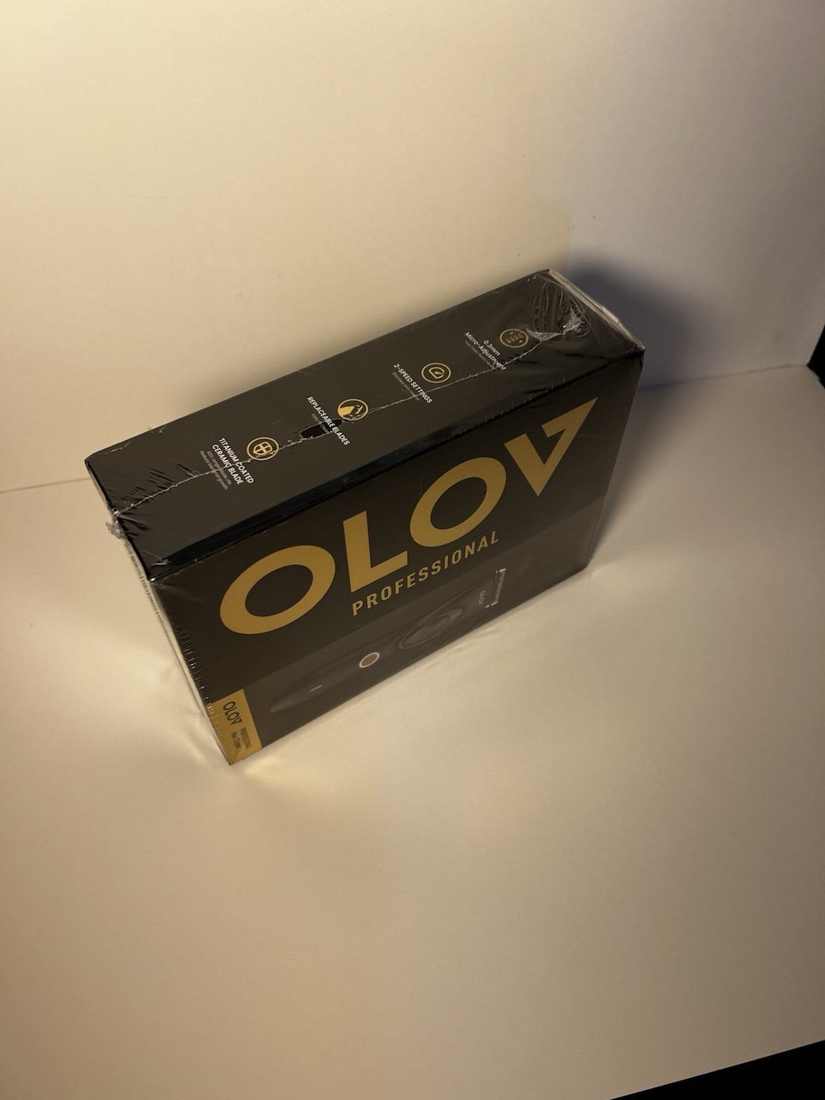 OLOV Professional Hair Clipper Cordless Rechargeable USB Black/Gold 1-3mm