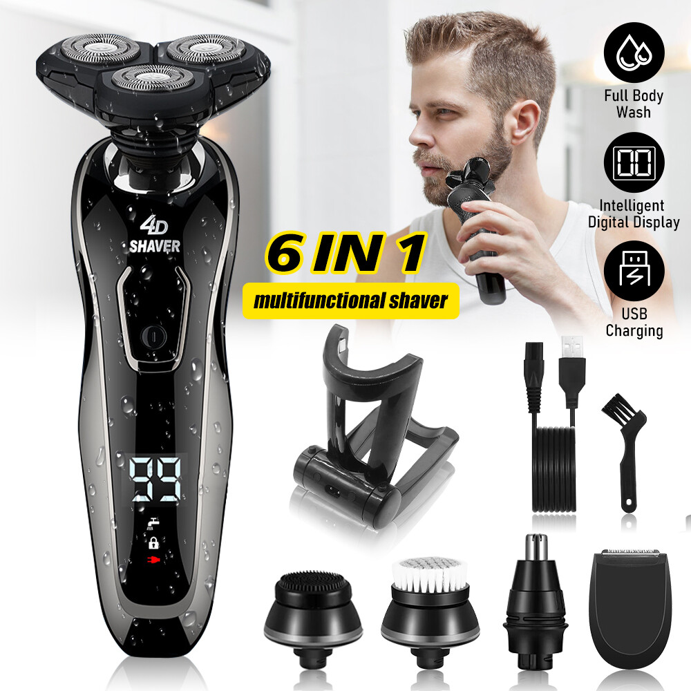 Men’s Electric Razor Cordless Shaver Beard Trimmer Shaving Machine Rechargeable