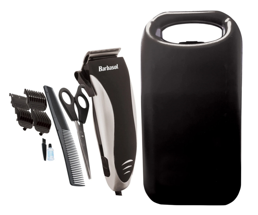 Barbasol Pro 10-Piece Hair Clipper Trimmer Kit – Electric Grooming Set – NEW