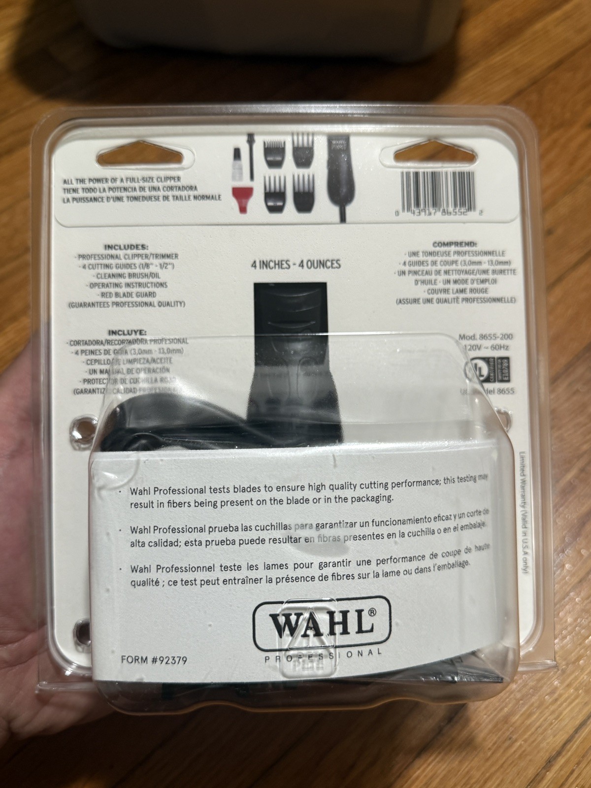 Wahl Professional Peanut Black Clipper/Trimmer | 8655-200