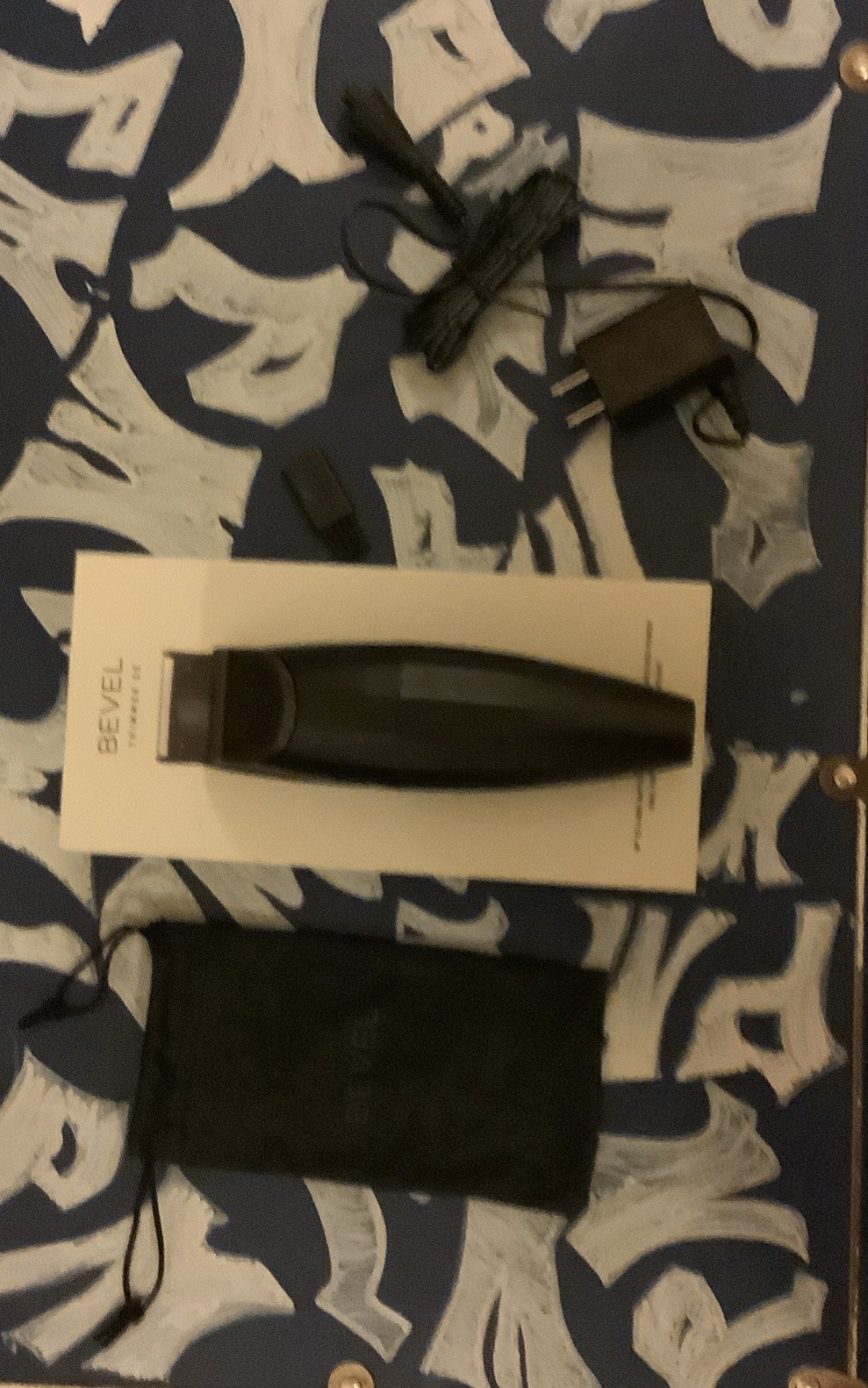 Bevel Cordless Beard & Hair Trimmer Black Lithium-Ion Rechargeable w/ Box Used