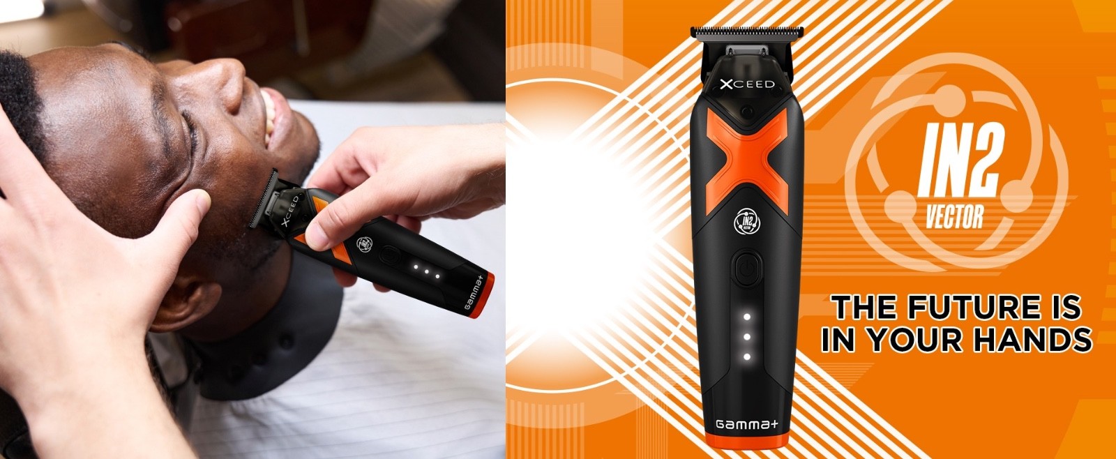 Gamma XCEED IN2 Vector Motor Cordless Trimmer Black – NEW | GP418B
