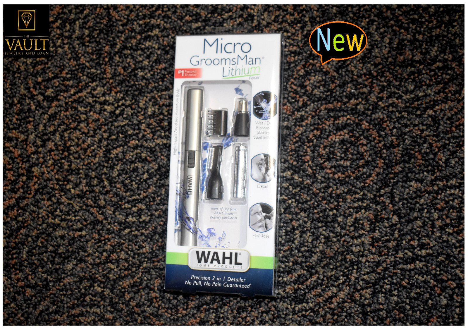 Wahl Trimmer Kit – Silver 5640-1001N Lithium 2 in 1. Brand New, Sealed.