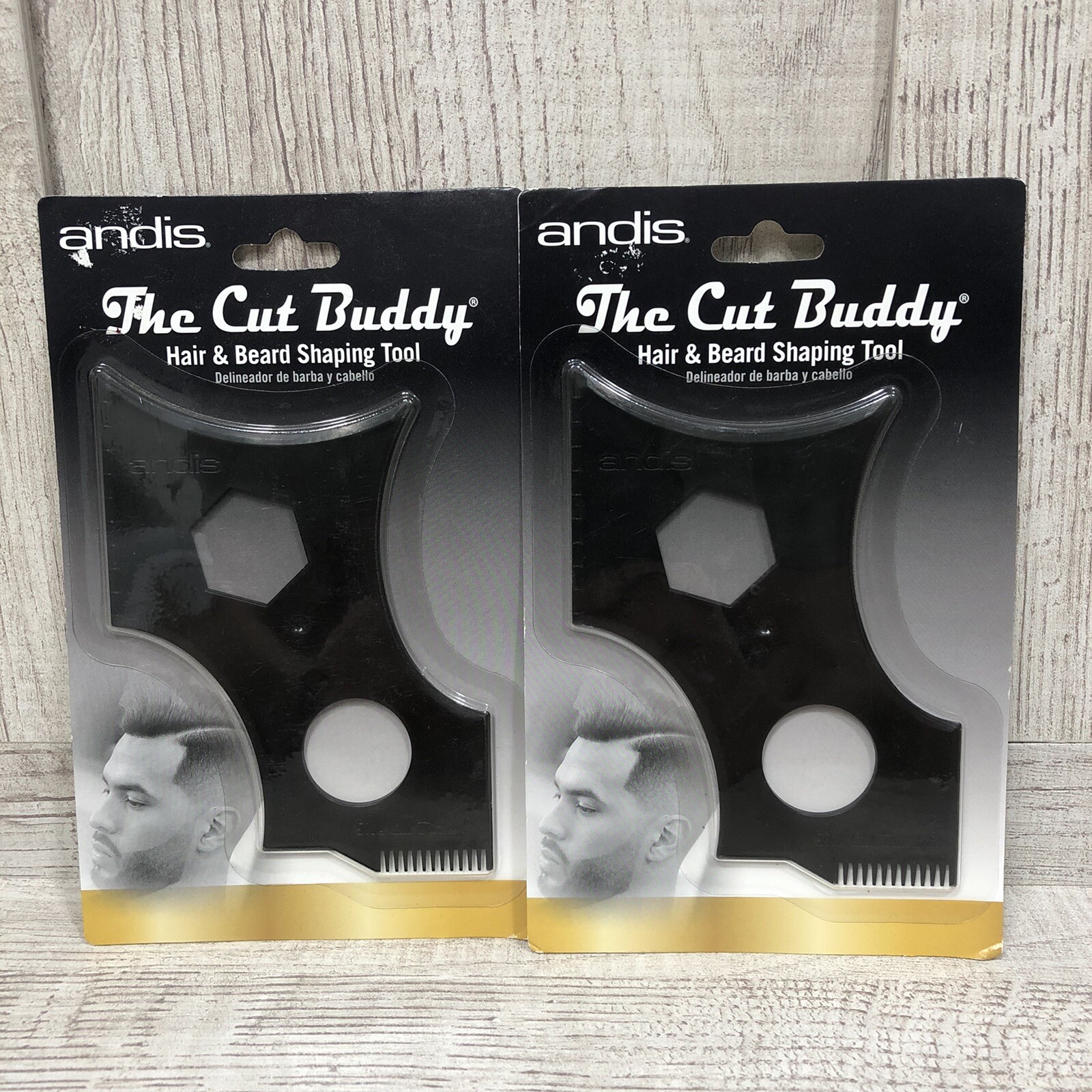 Lot Of 2) Andis #89005 The Cut Buddy Hair Beard Shaping Tool Beards & Hairlines