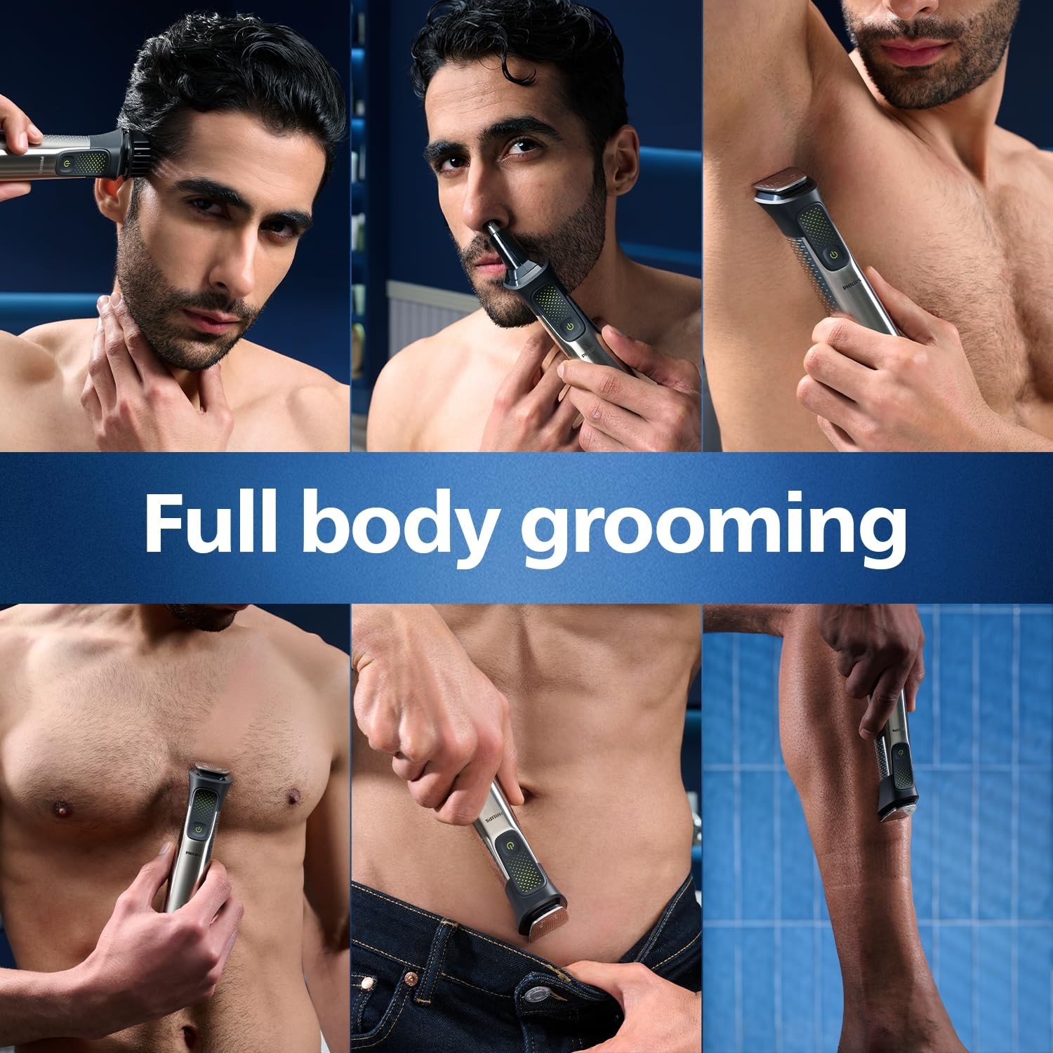 Philips 15-in-1 BeardSense Trimmer, 120-Min Runtime, 3-Year Warranty, Waterproof