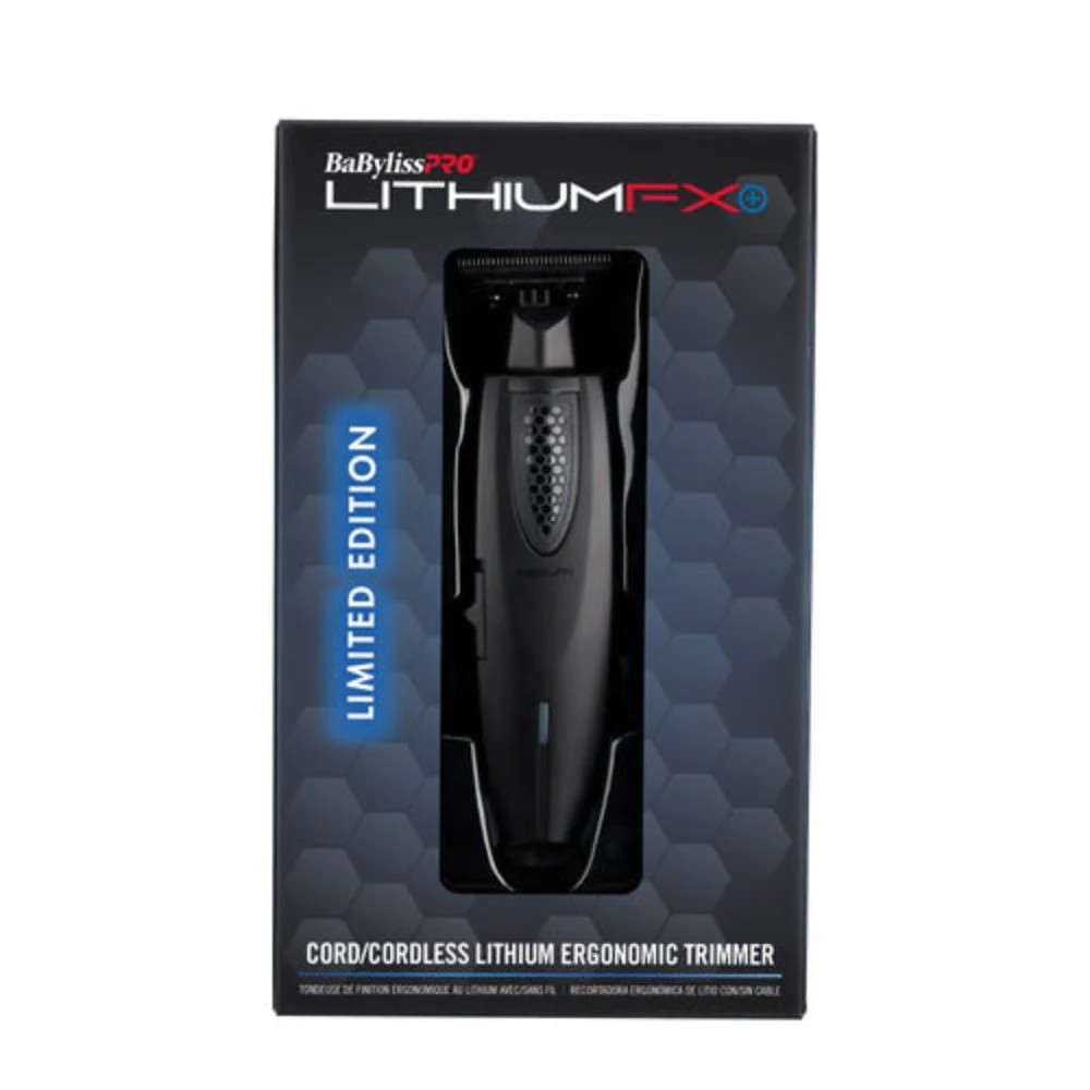 BaBylissPRO LITHIUMFX+ Matte Black Cord/Cordless Ergonomic Trimmer | FX773NMB