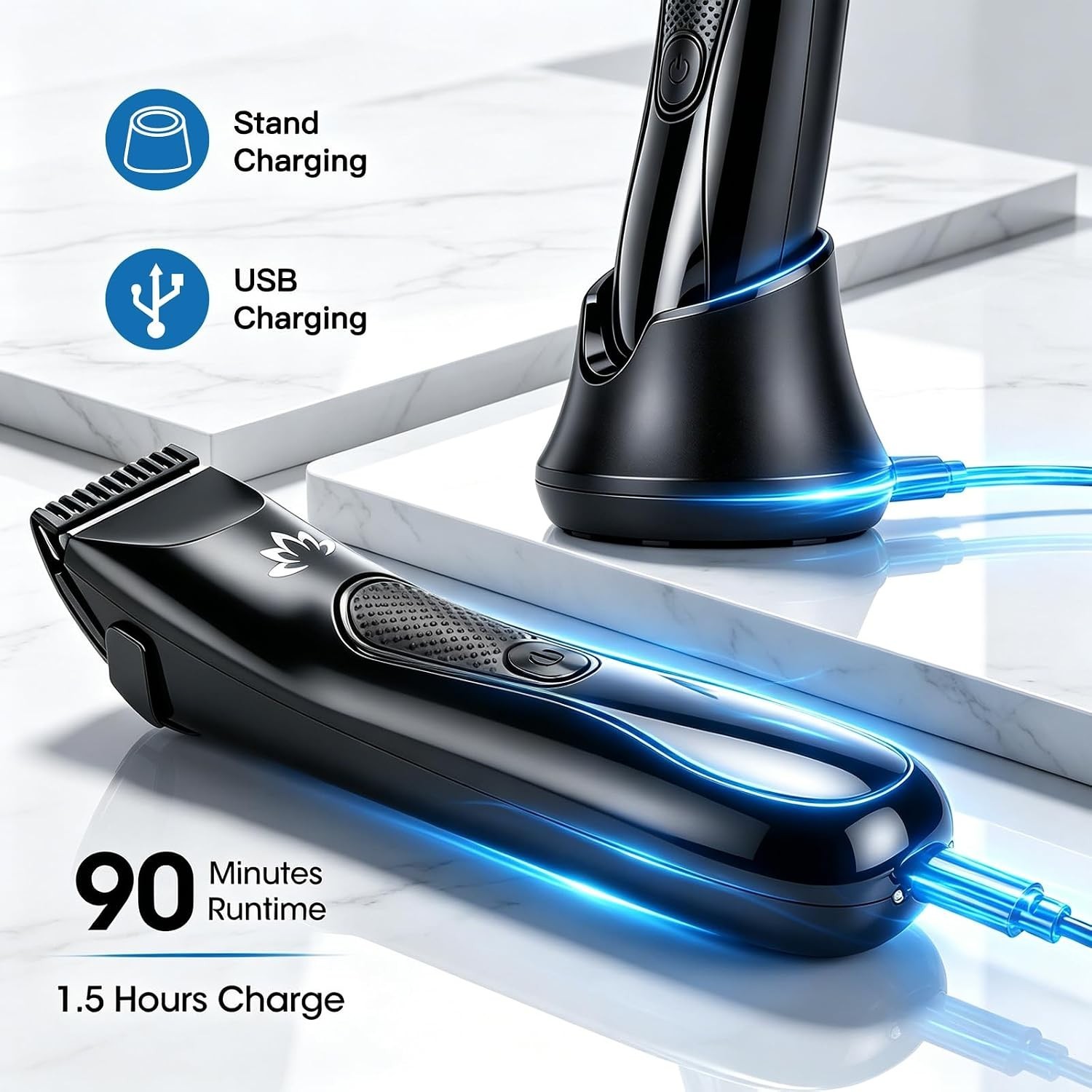Manscape Body & Pubic Hair Trimmer for Men, Groin & Ball Trimmer Men, Electri…
