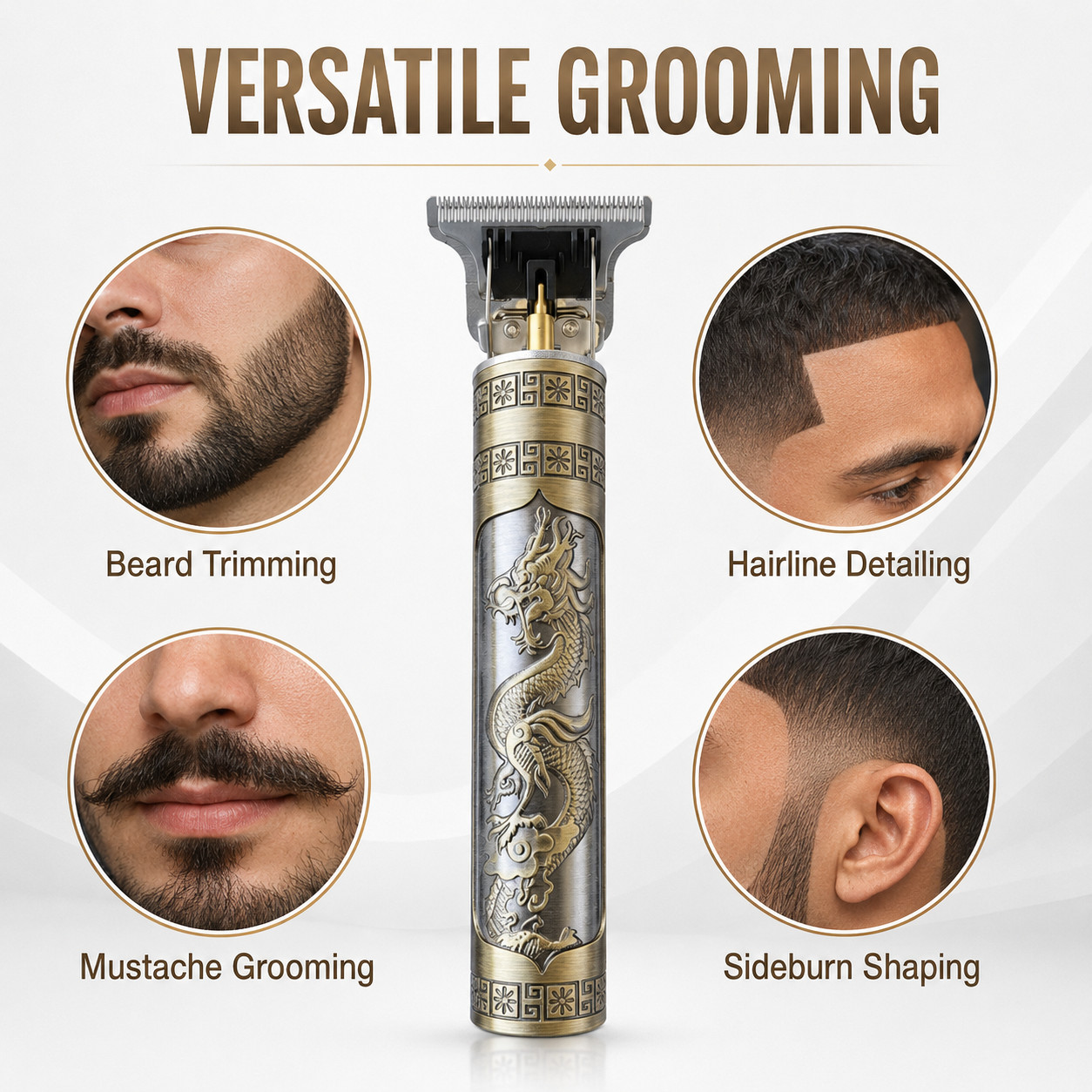 Vintage T9 Barbeador Dragon Beard Hair Trimmer Cutter Machine for Men