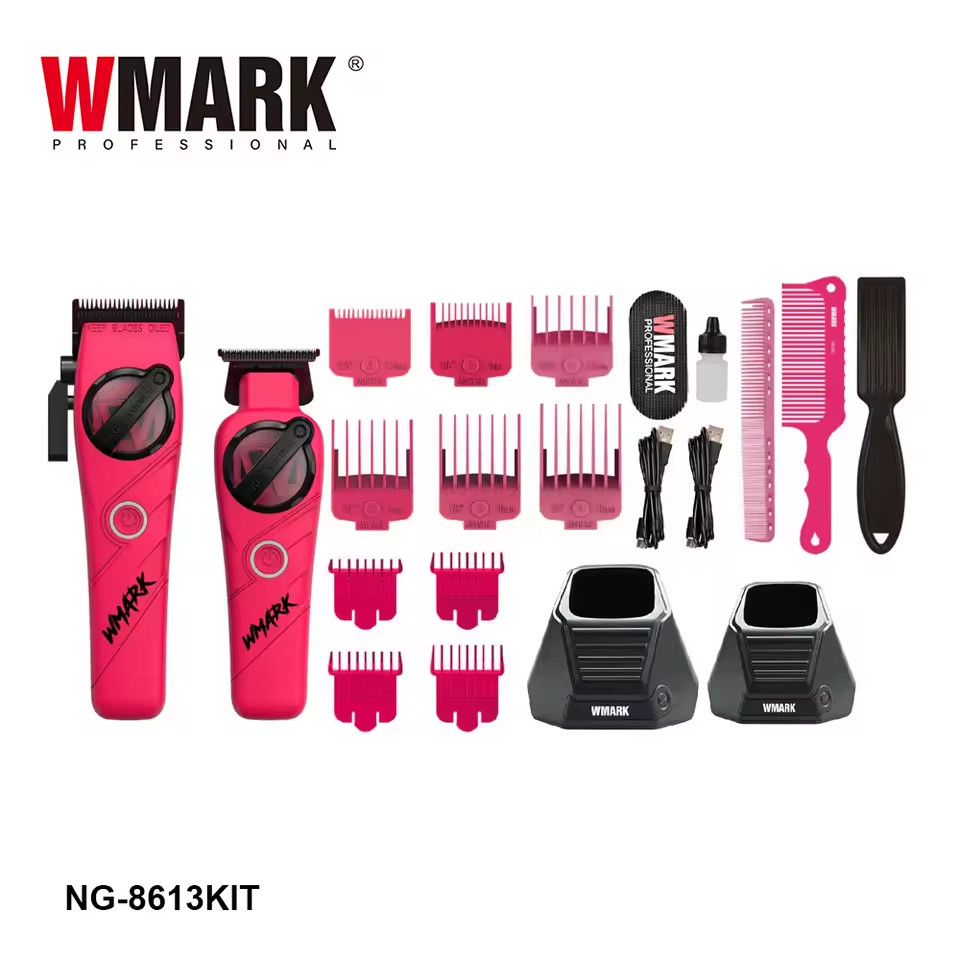 WMARK NG-8613KIT Pro Hair Cutting Kit – Fast, Cordless Clipper + Trimmer