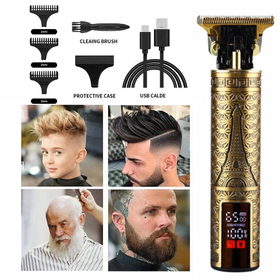 Professional Hair Clippers Trimmer for Men Cordless Beard Shaver Hair Cutter