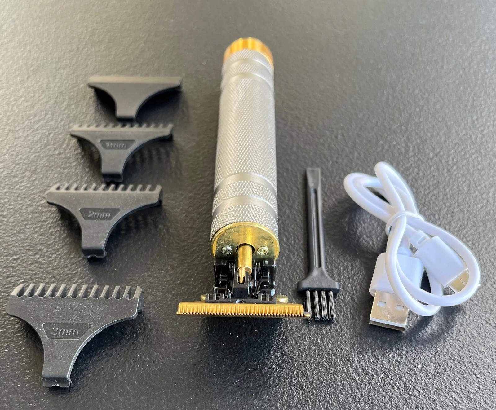 Vintage T9 Barbeador Gold Silver Beard Hair Trimmer Cutter Machine for Men