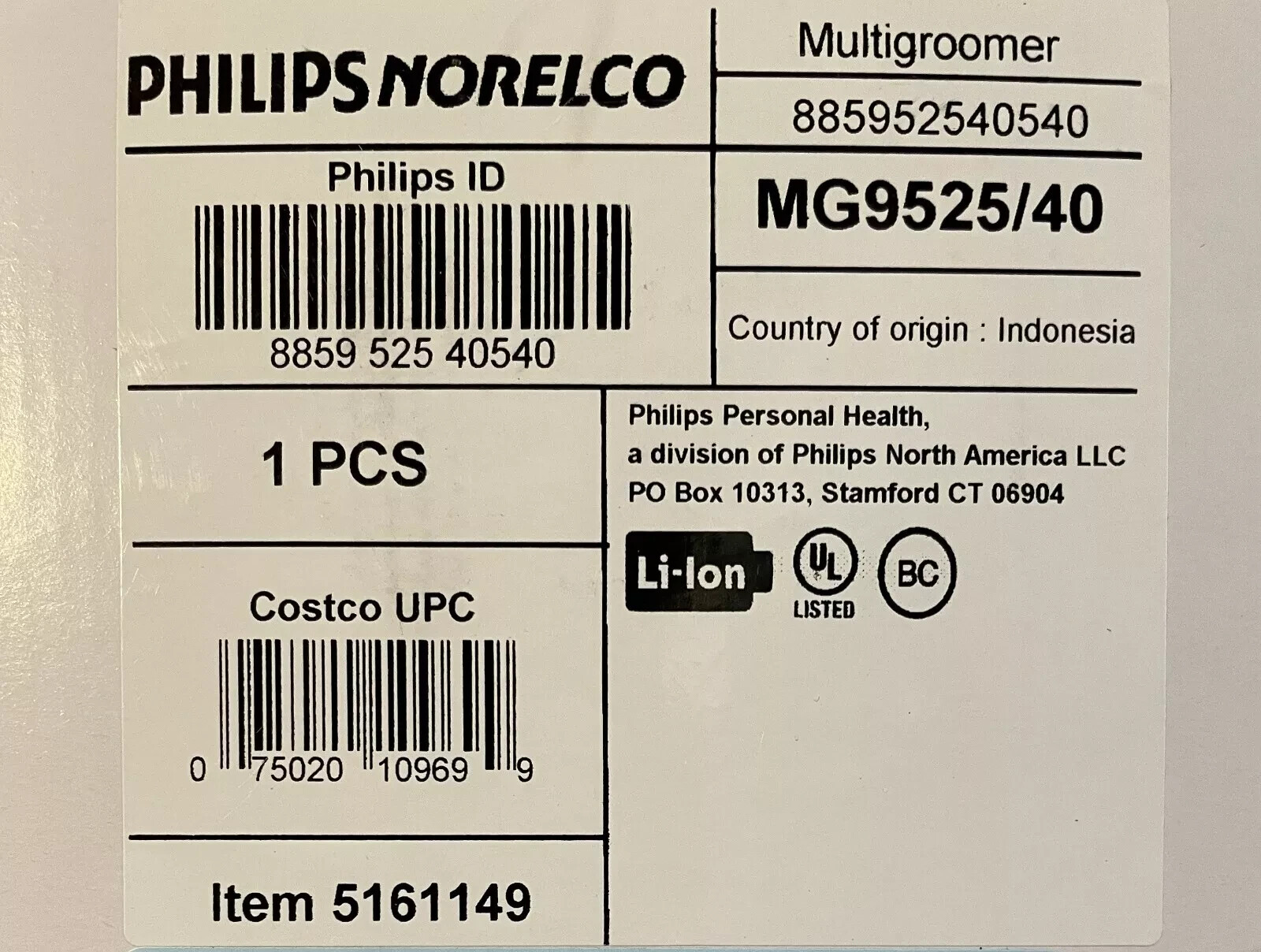 Philips Norelco – Ultimate Precision All-in-one Trimmer MG9525/40 New