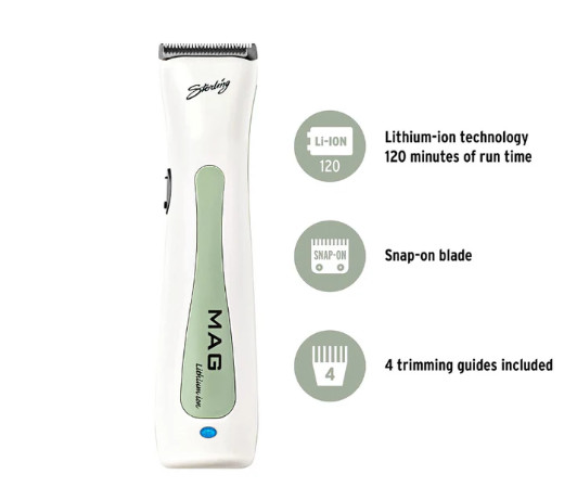 WHITE/GREEN – WAHL STERLING BASIL MAG LI CORDLESS TRIMMER
