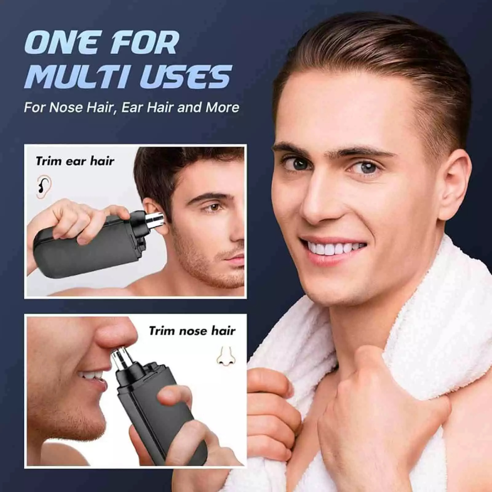 Nose Hair Trimmer USB Charging High Quality Electric Portable Men Mini Nose Hair