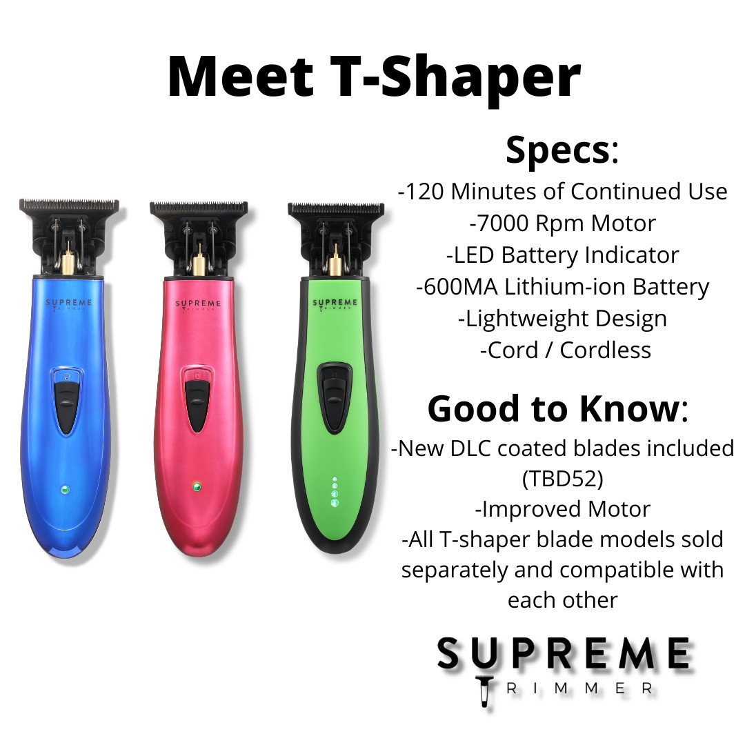 Supreme Trimmer T-Shaper DLC Hair & Beard Trimmer – Factory Recertified