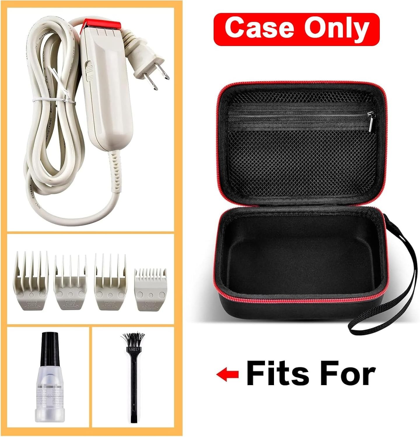 Case for Wahl Peanut Clipper Trimmer 8685 8655 Travel Storage Organizer Black