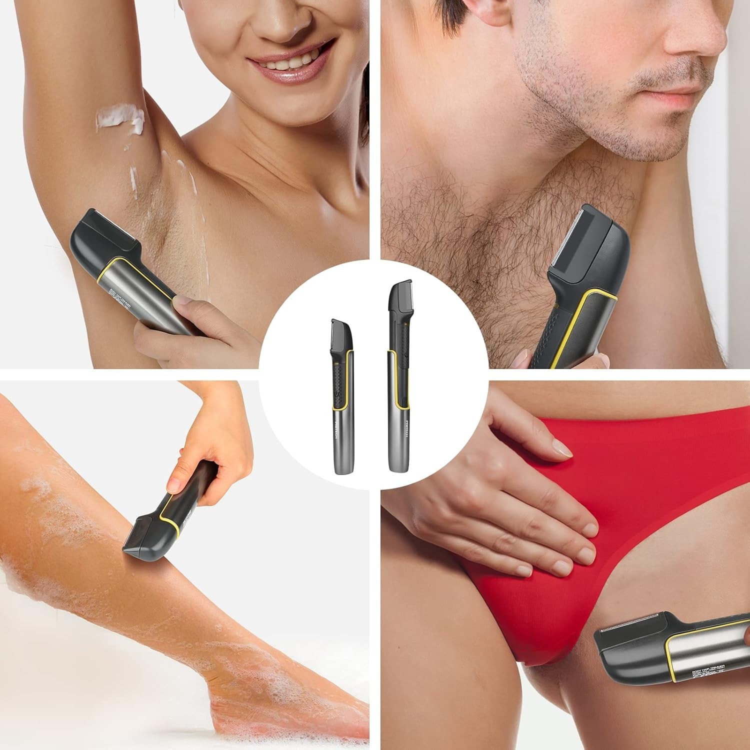 Versatile Body Groomer with Precise Trimmer for Sensitive Areas – Men’s Edition