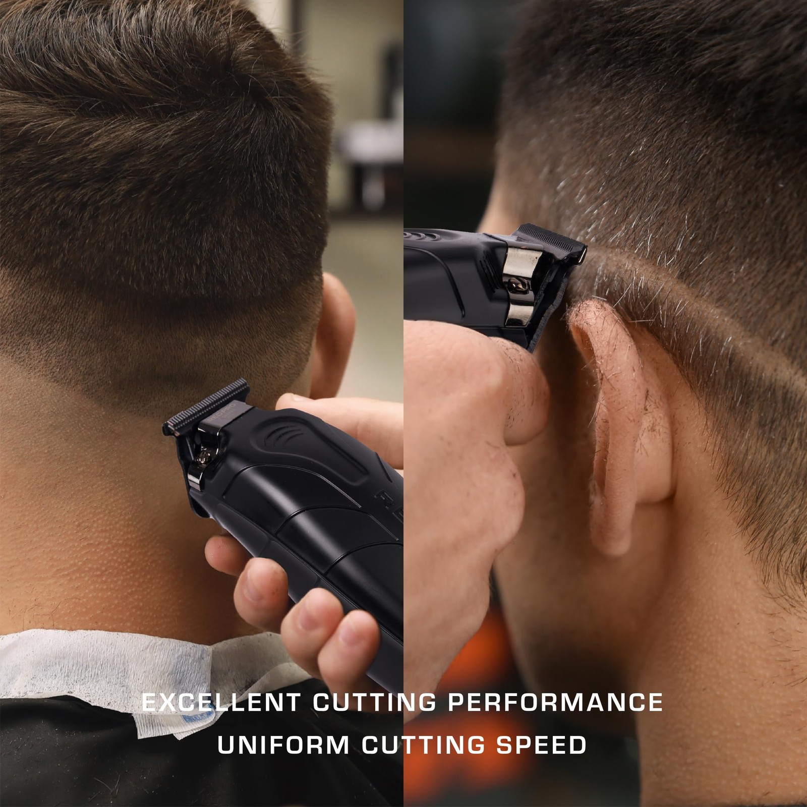 Matte Black Gold Hair Trimmer Cordless Ultra Quiet T Blade Zero Gapped 7500 Rpm