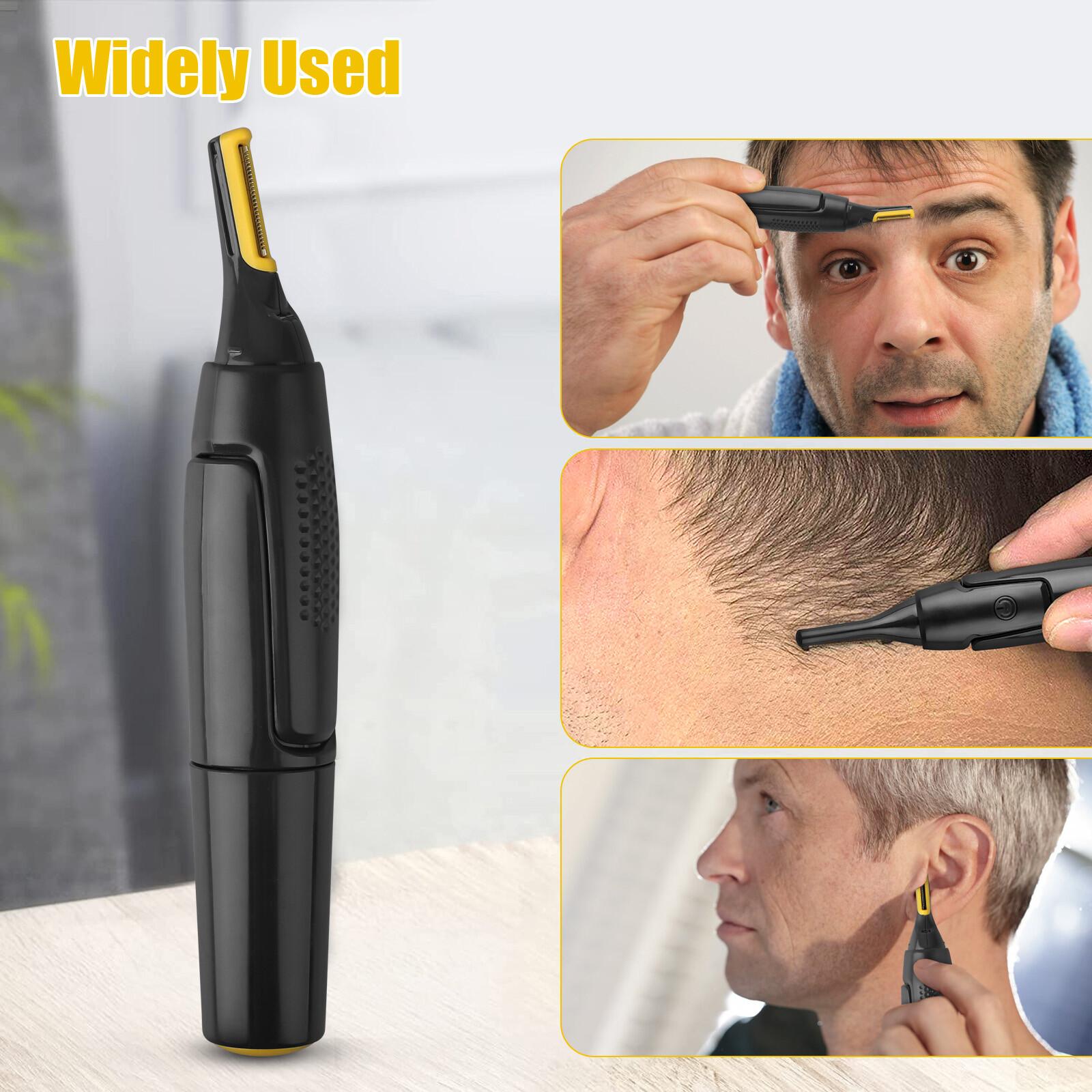Nose Ear Hair Trimmer Face Eyebrow Mustache Beard Shaver Ultra Thin Clipper Mini