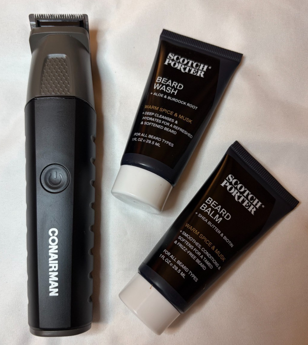 ConairMAN 14pc Waterproof Trimmer + FREE Scotch Porter Beard Wash Balm NEW