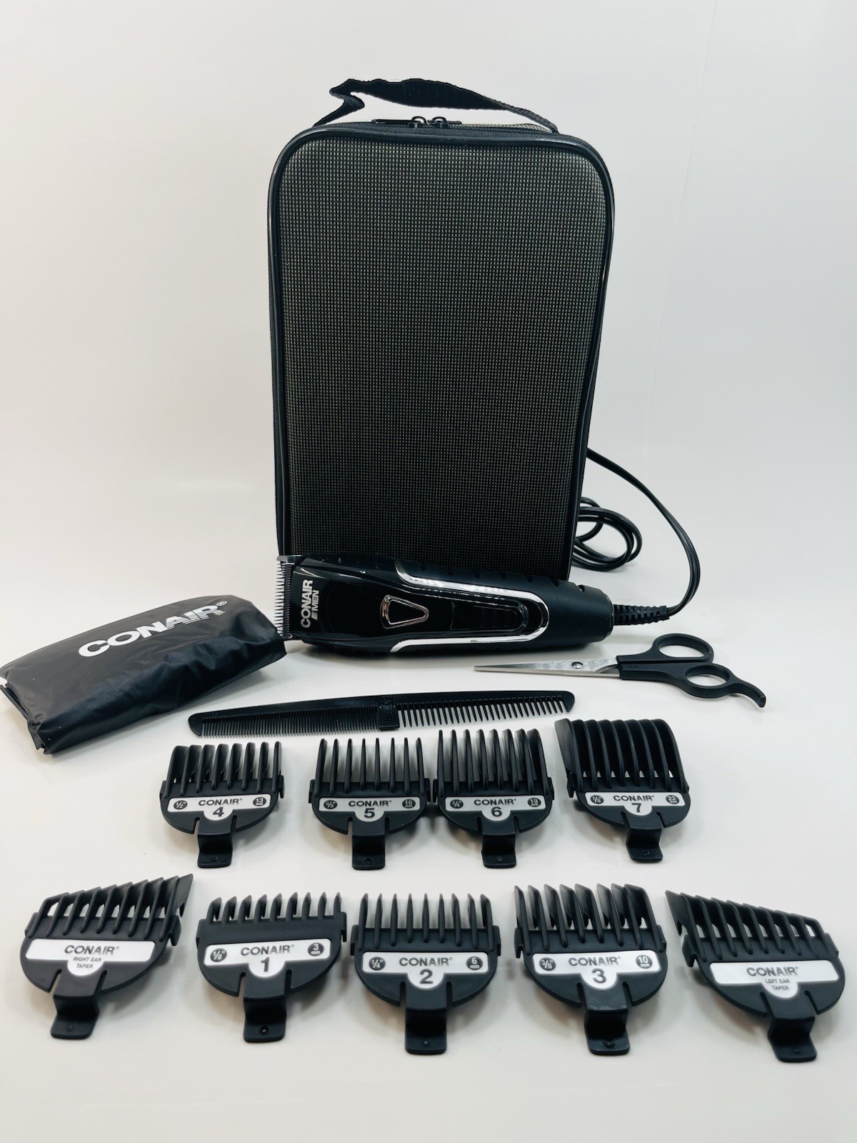 ConairMEN No-Slip Grip Hair Clipper 16-Piece Home Haircutting Kit HC2000R