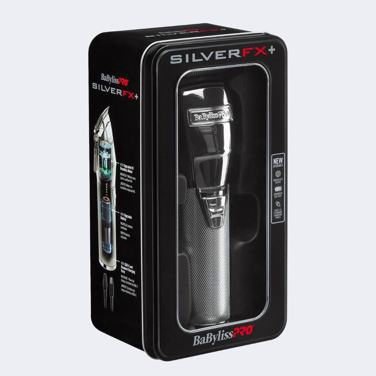BaBylissPRO® SilverFX+ All-Metal Lithium Clipper & Outlining Trimmer Combo (FX87