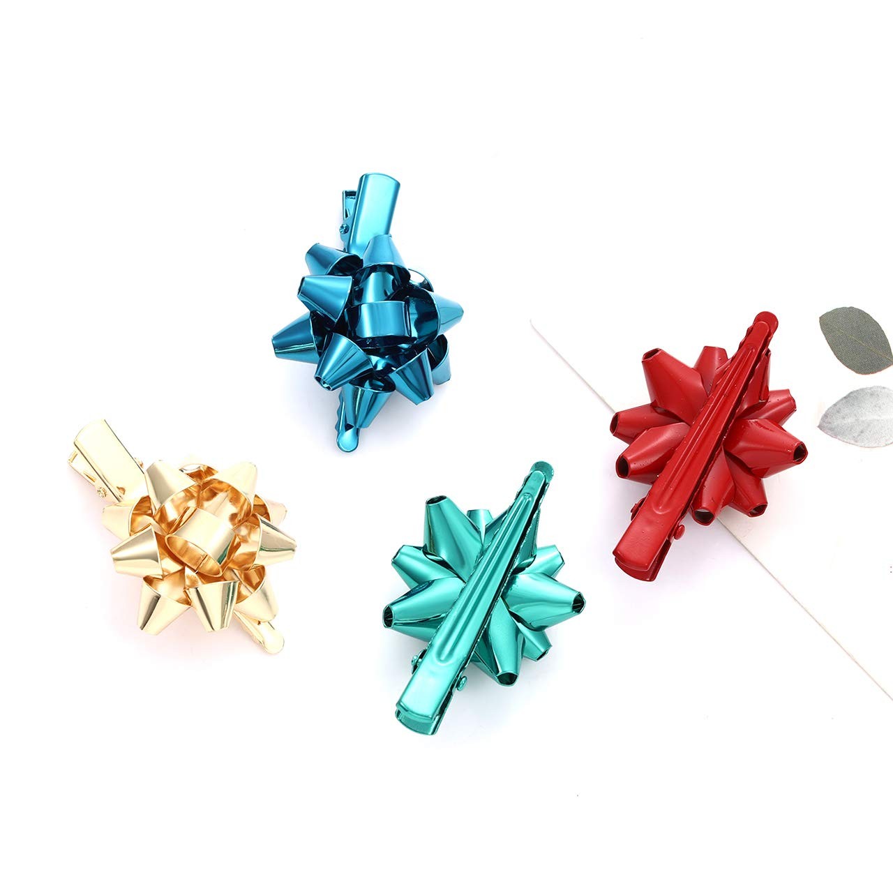NVENF 6PCS Christmas 1 Count (Pack of 6), Blue,Rose Gold,Green,Red,Silver