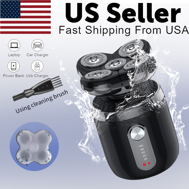 Wet Dry Electric Bald Head Razor For Men 5D Close Shave Shaver Baldhead Clipper