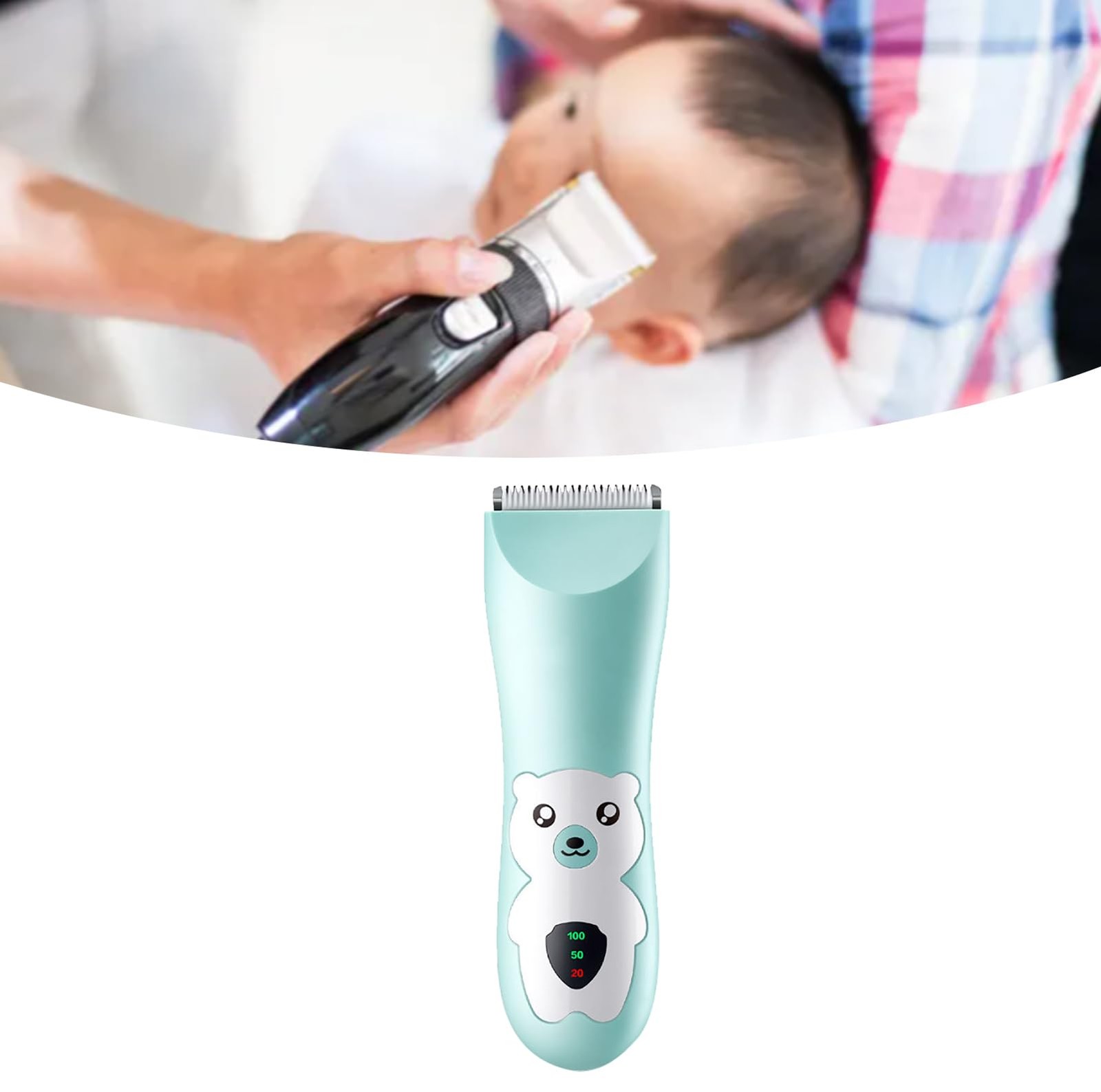 Baby Hair Clippers Ultra Quiet, Safe Electric Hair Trimmer for Kids & Infants…