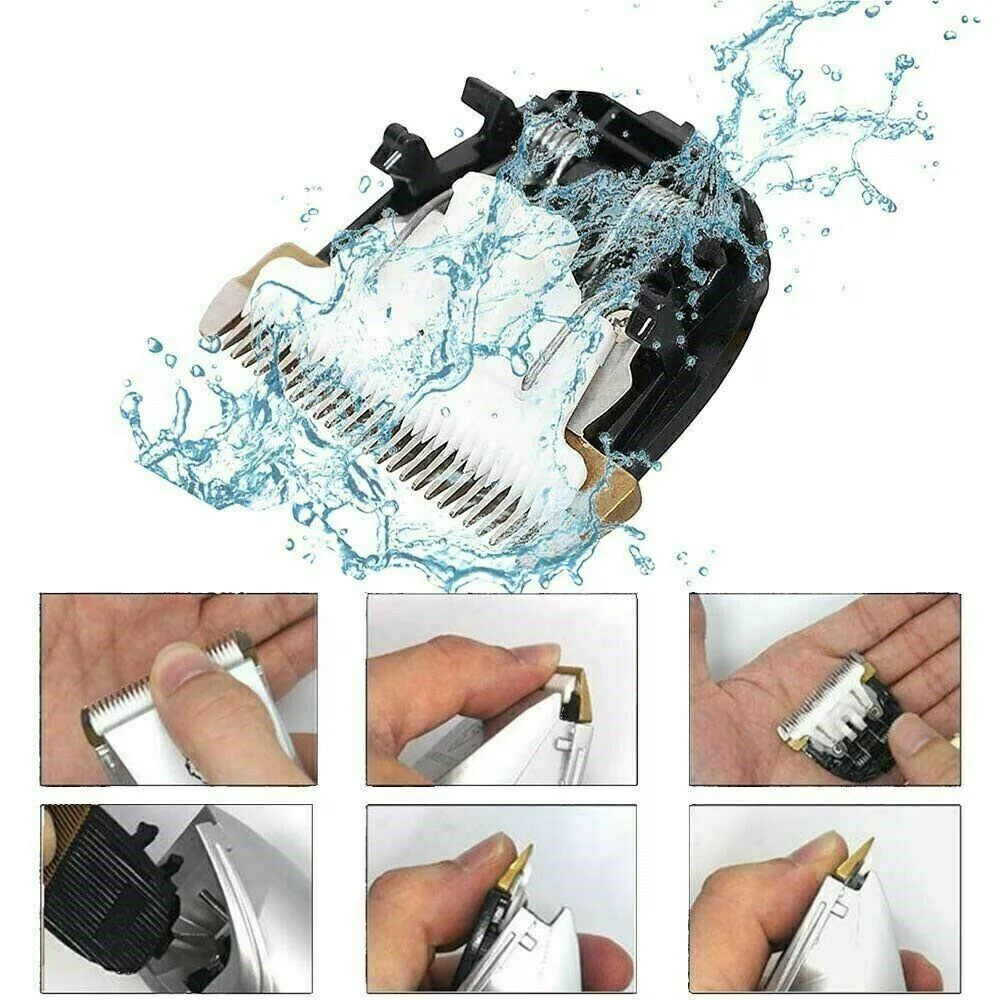 Cordless Hair Clipper Trimmer Men Ceramic Blade IPX7 USB Rechargeable Barber Kit