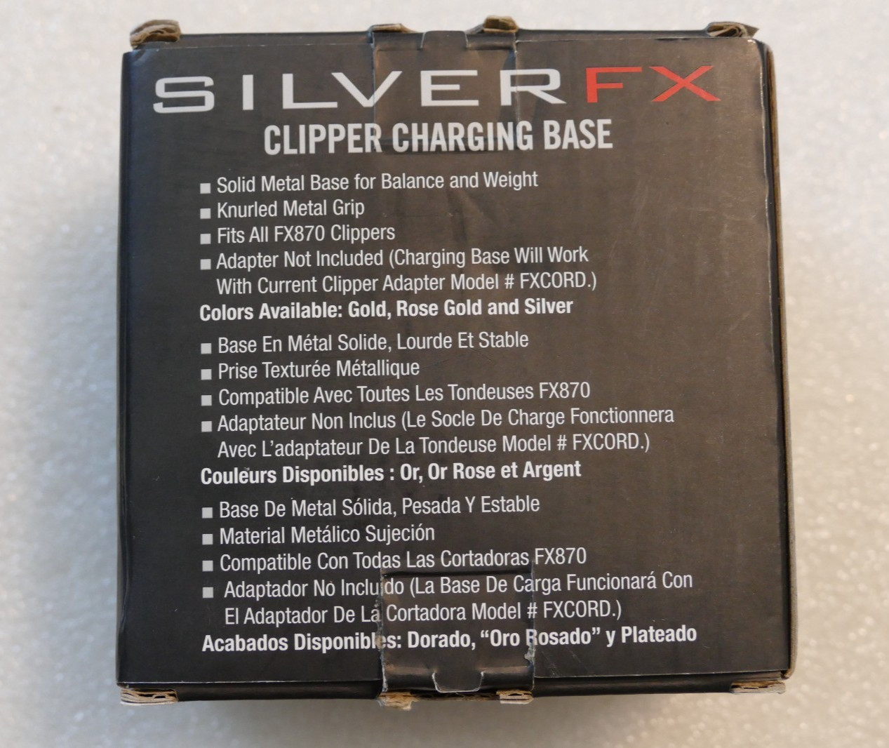 Babyliss Pro SILVERFX FX870S Silver Clipper Charger Base FX870BASE-S