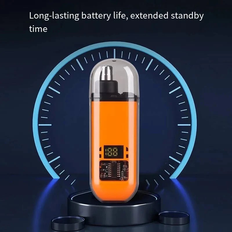 Nose Ear Hair Trimmer for Men – USB C Rechargeable Portable Fast Charge, Compact