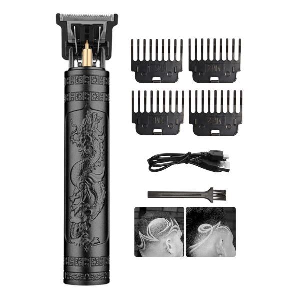 Men’s Recharge Hair Clipper, Abs Material With Carving, Portable Trimmer.Codless