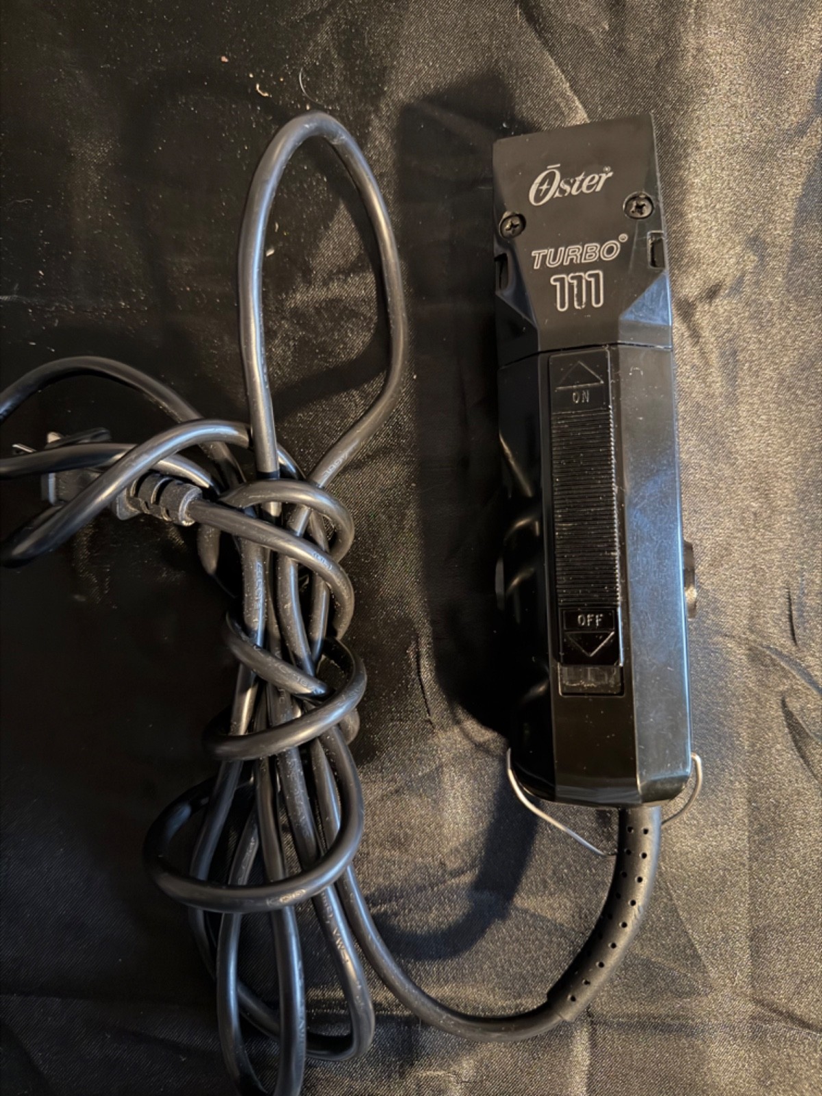 Oster 111 TURBO DETACHABLE BLADE PROFESSIONAL BARBER CLIPPERS NO POWER BLACK