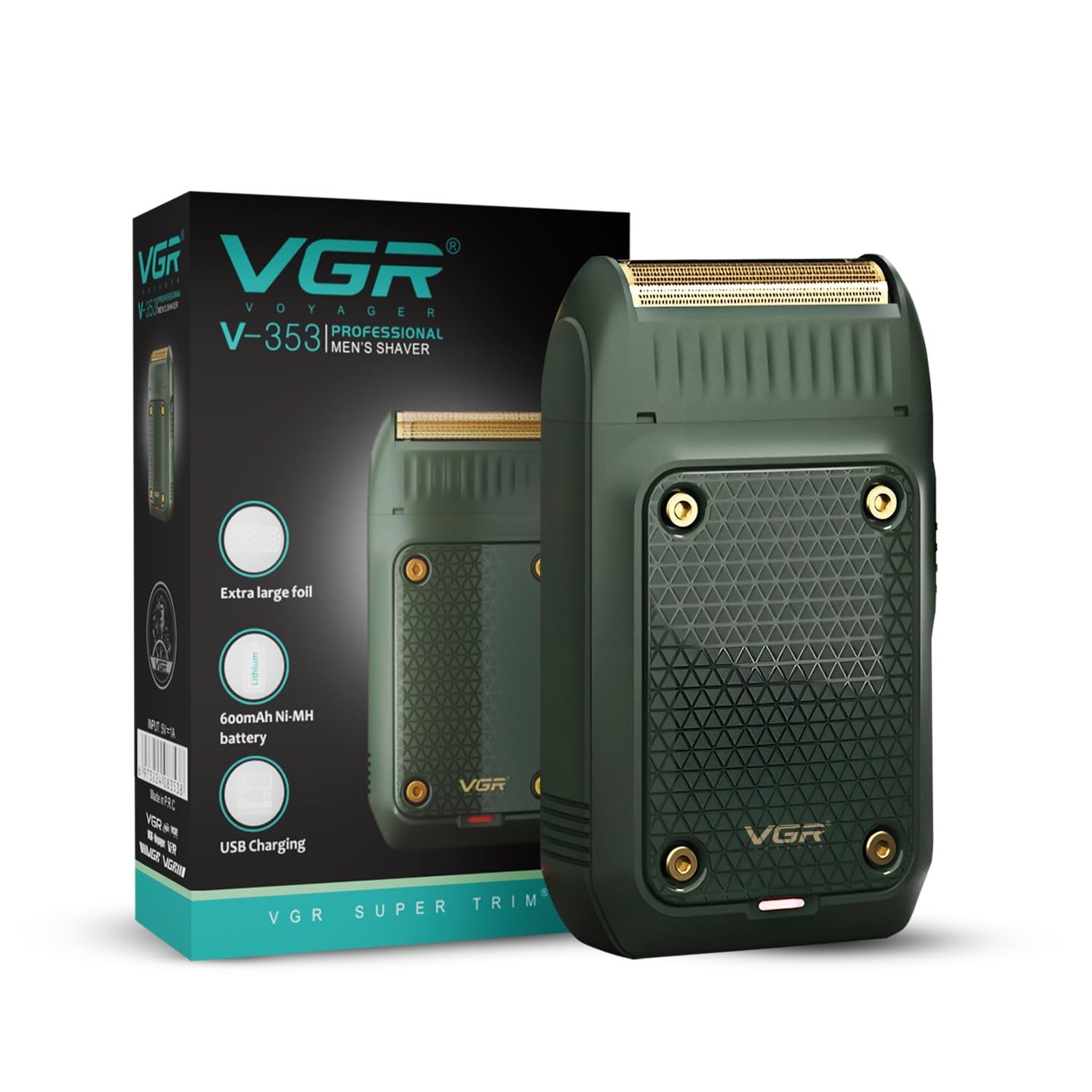 VGR V-353 Electric Ultra-Thin Shaver,V-353,Green