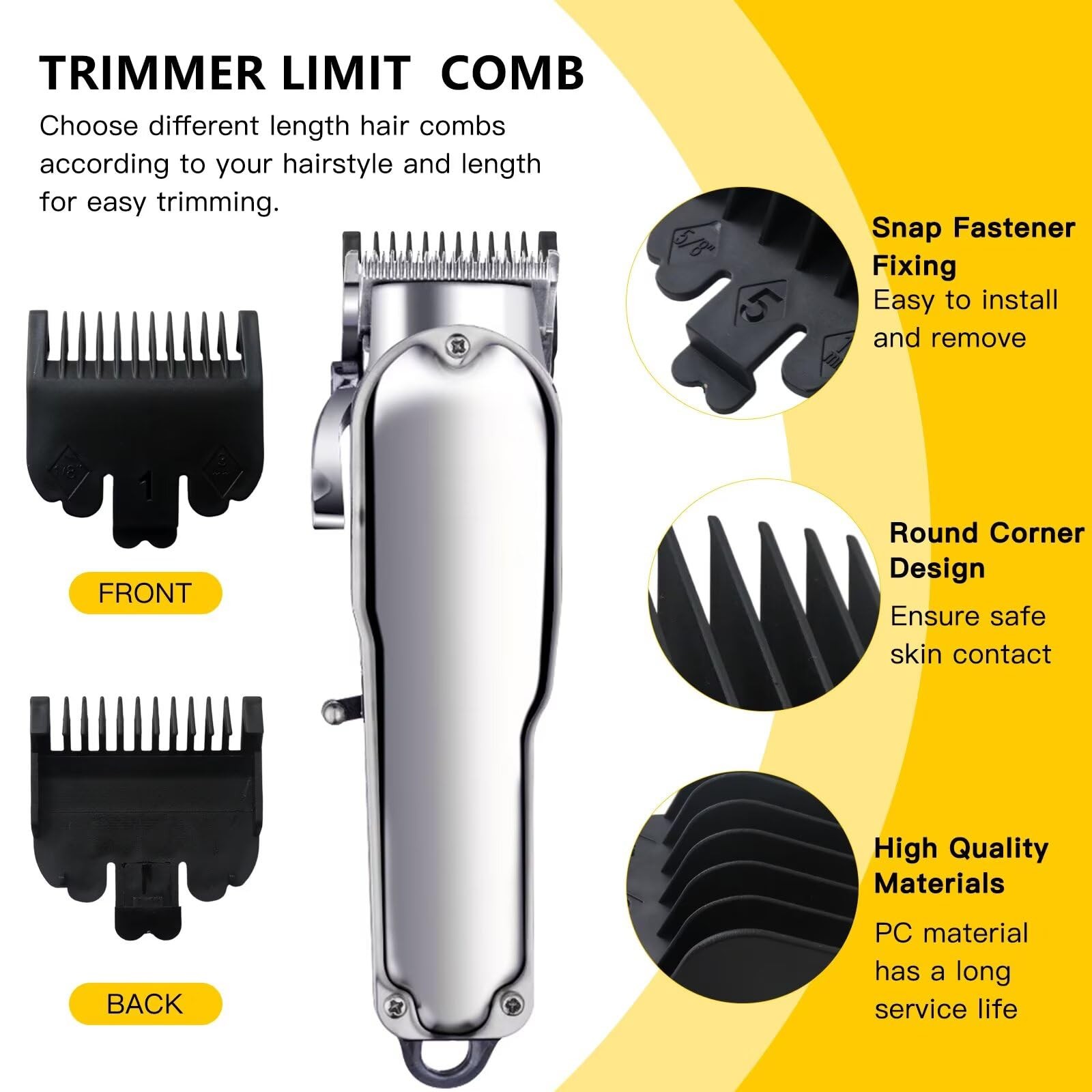 10 Pack Clipper Guards Set Fits for Conair HC224W/HC244NGBV/HCT242WR – 1/16″ …