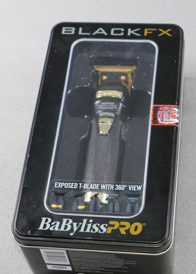 BaByliss PRO BlackFX FX787BN Cordless Trimmer Exposed T-Blade Gold Blades Kit