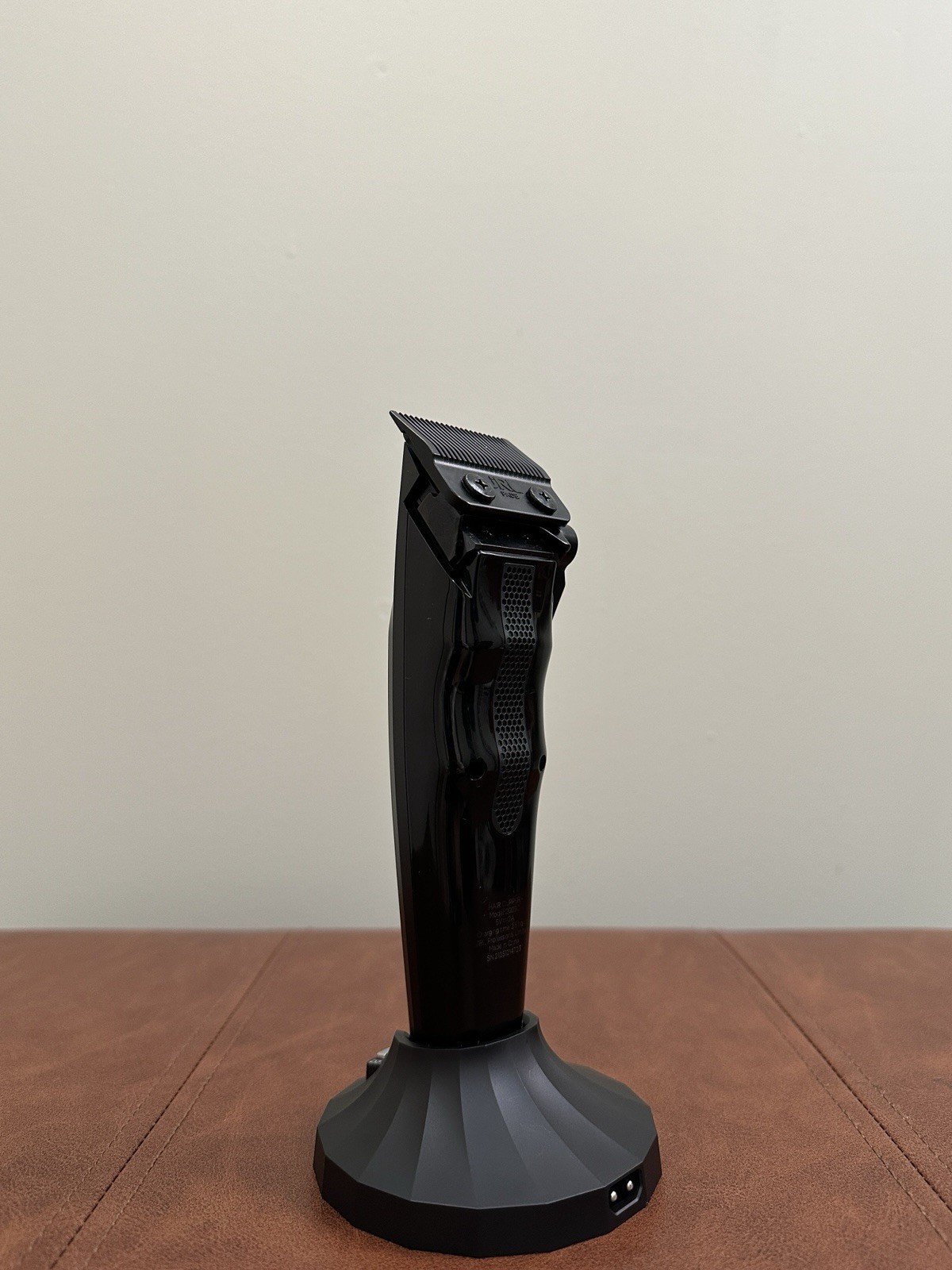 JRL Diamante Cordless Clipper Black w/ Charging Stand Barber Professional