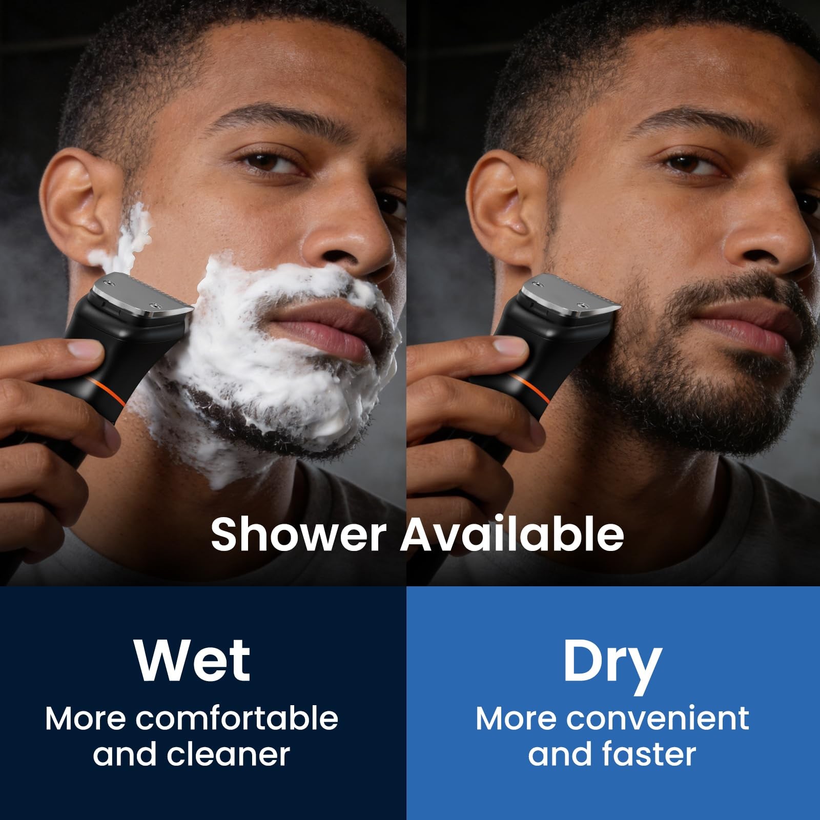 6 in 1 Beard Trimmer for Men, Waterproof Cordless Electric Razor Shaver, Men’…