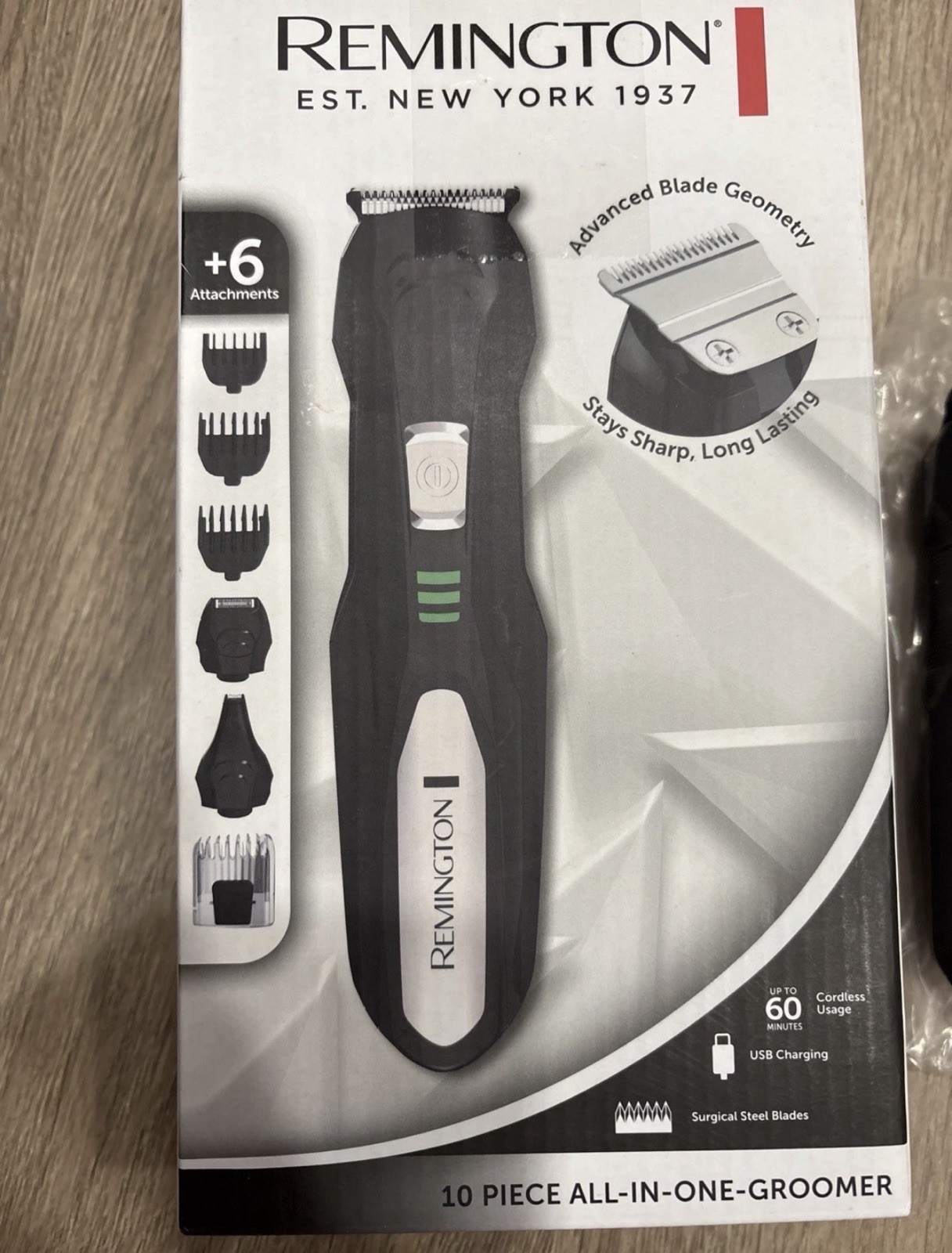 Remington 10 Piece All-In-One Groomer Beard Trimmer Kit USB Open Box