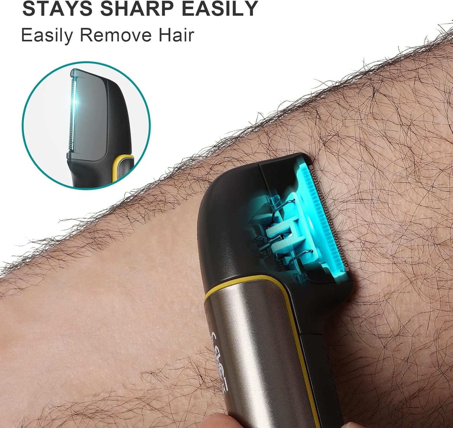 Versatile Body Groomer with Precise Trimmer for Sensitive Areas – Men’s Edition
