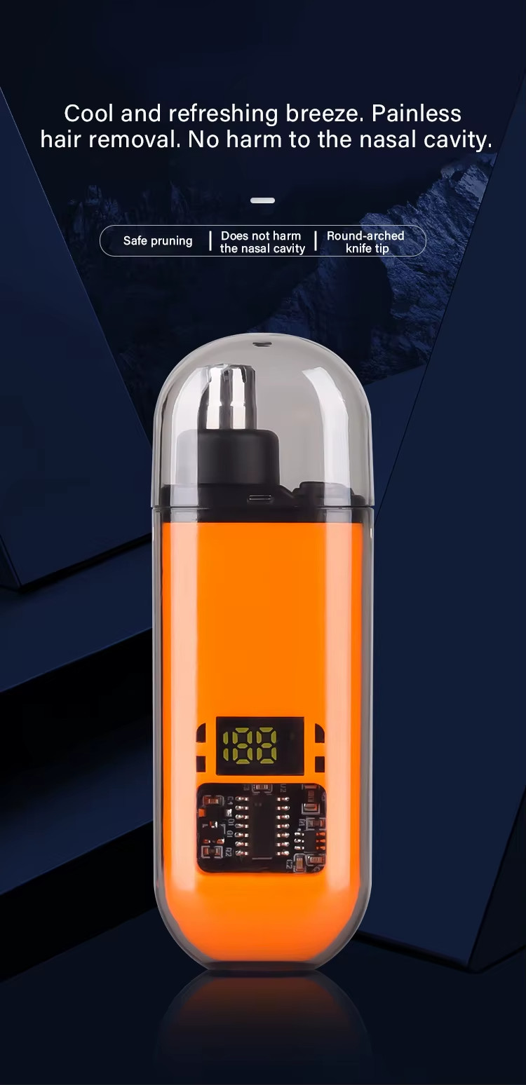 Suitable for men, USB charging nose and ear hair trimmer portable electric nose