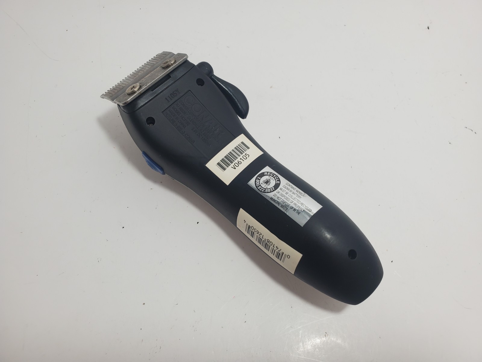 Conair HC318E Cordless Rechargeable Hair Clipper Trimmer Silver NO Charger