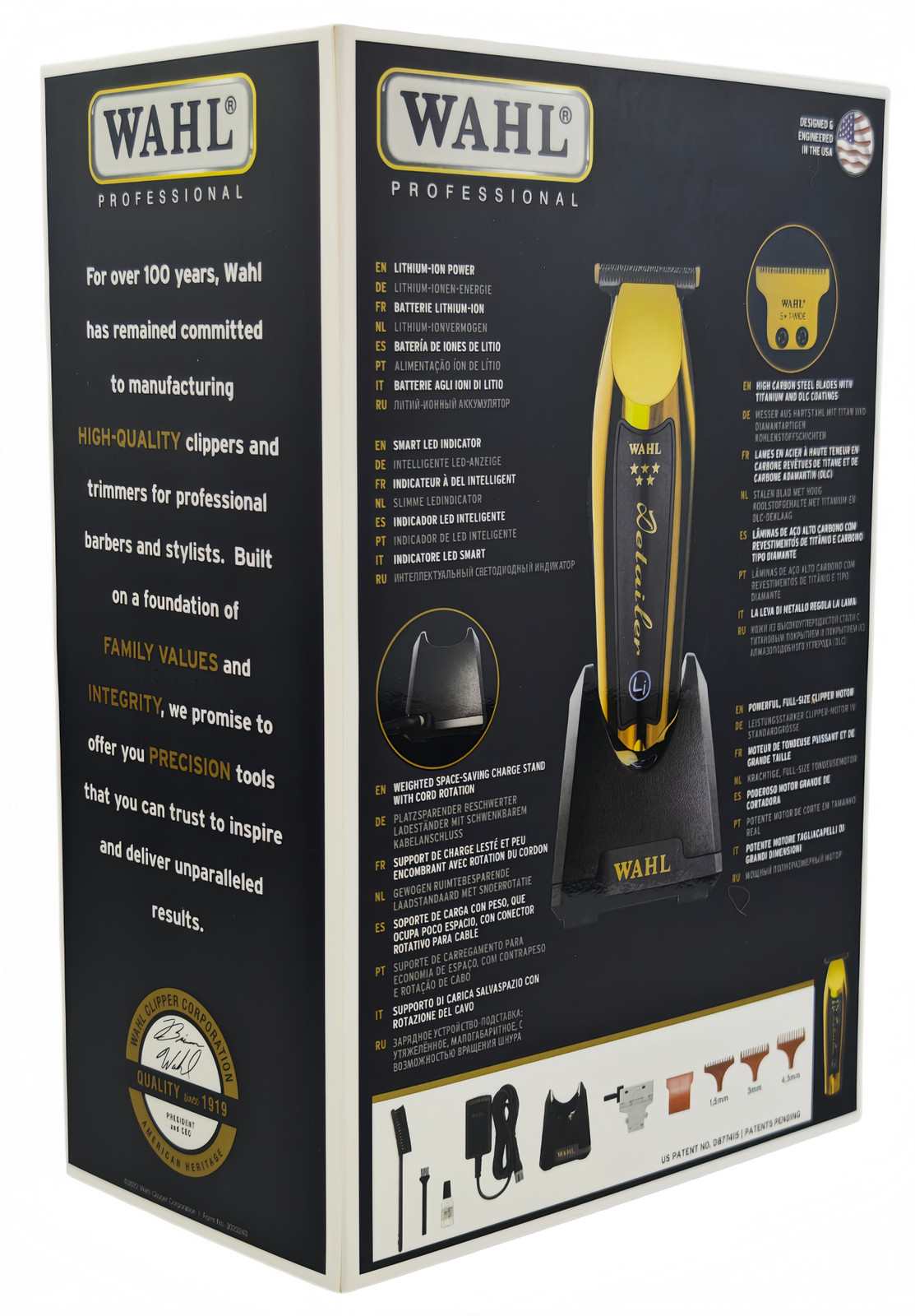 Wahl 5-Star Detailer Li Gold Trimmer Cord/ Cordless | #8171-700 / stand charge