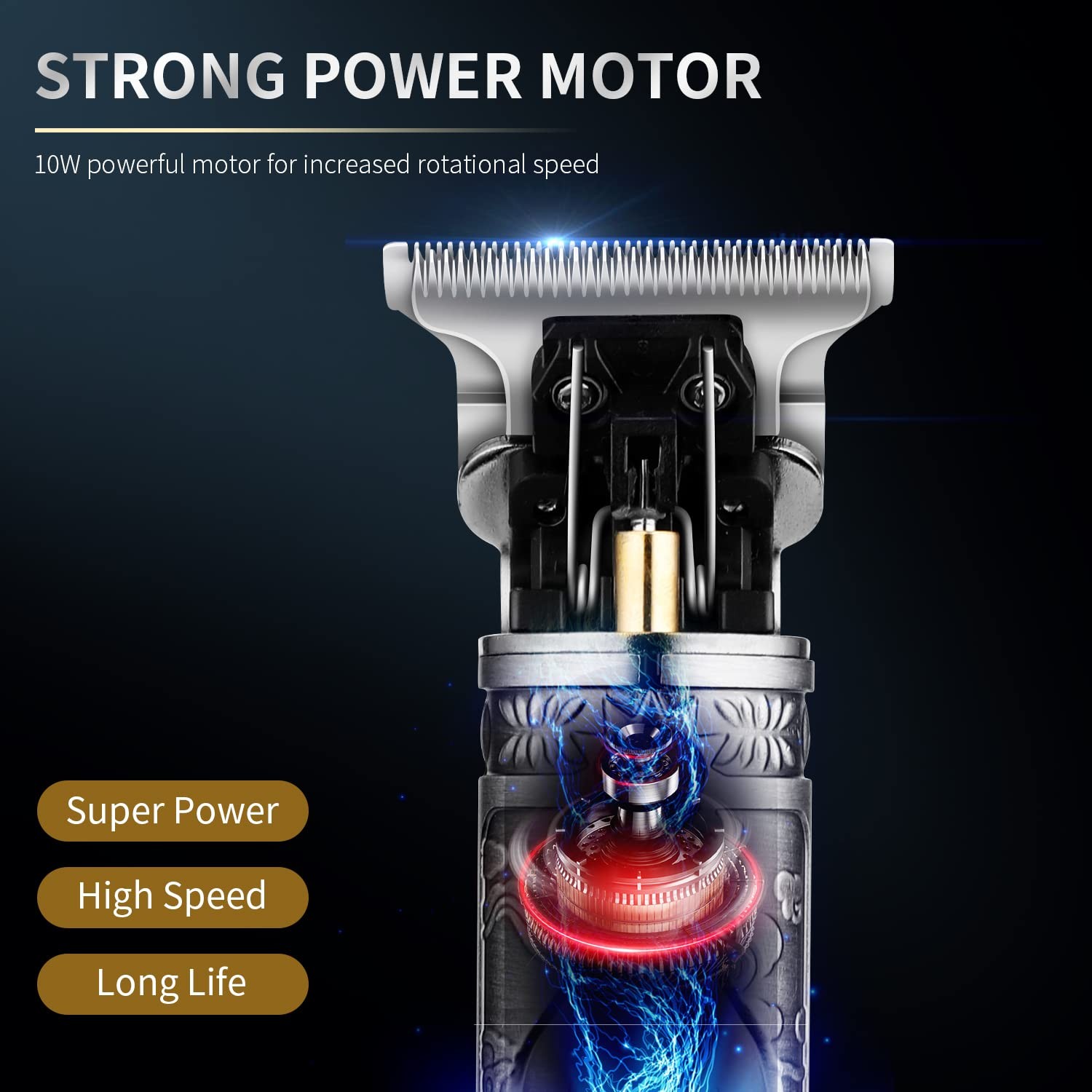 Hair Clippers for Men with Blade, Professional Hair Trimmer for Barber, T-Bla…