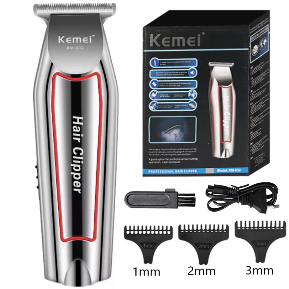 Kemei KM-032 Professional Hair Clipper Beard Trimmer Grooming Kit for Men