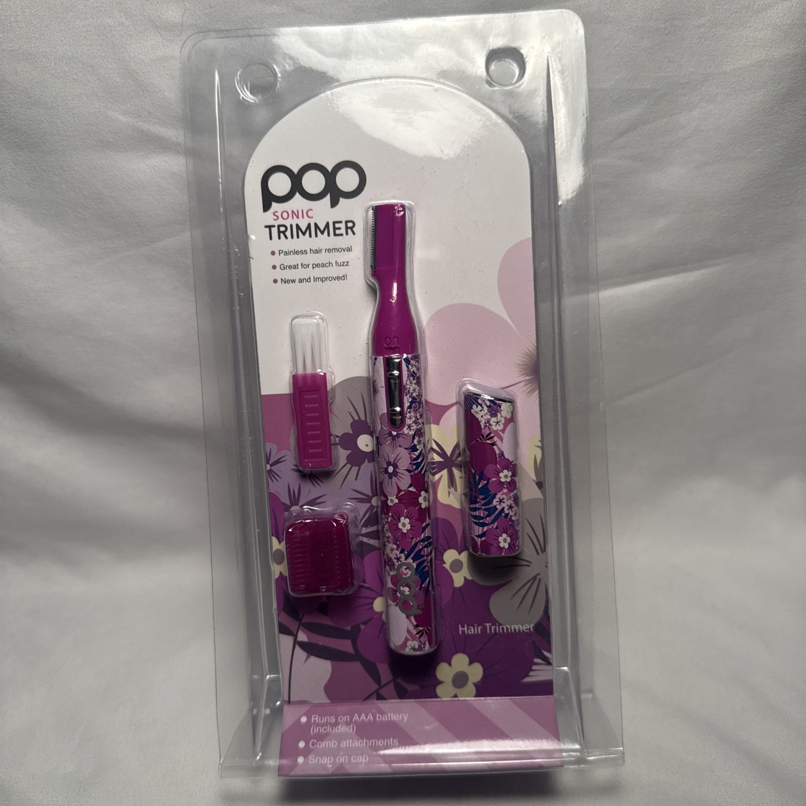 POP Sonic Trimmer Purple Flower NEW SEALED
