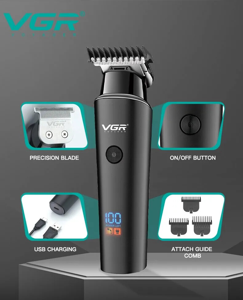 Hair Trimmer Electric Beard Shaver Clipper Machine Cordless Professional 20% OFF