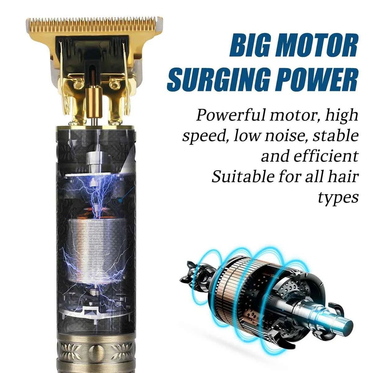 Professional Hair Clippers Beard Trimmer Close Cutting Barber Clippers